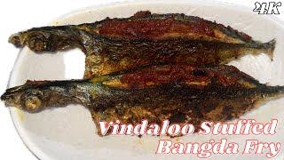 Vindaloo Stuffed Bangda Fry | Authentic East Indian Recipe