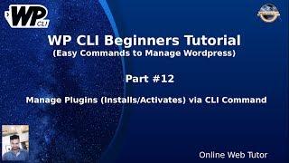 Wordpress WP CLI Tutorials for Beginners #12 Manage Plugins (Installs/Activates) - WP CLI Command