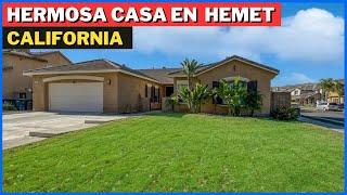 BONITA CASA EN VENTA DE 4 HABITACIONES EN HEMET CALIFORNIA