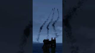 FIM-92F (DMS) sinks 3 helicopters in 1 shot #arma3 #milsimtv #military #militaryhelicopters #shorts