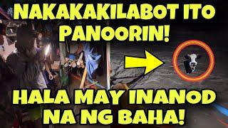 NAKAKAKILABOT NALUNOD NA! BAHAY SA GILID NG ILOG LALAMUNIN NA NG RUMARAGASANG BAHA! BAGYO KRISTINE!