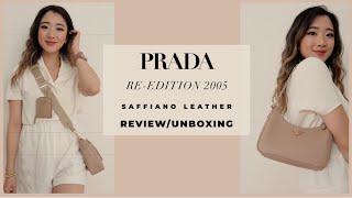 PRADA RE EDITION 2005 SAFFIANO LEATHER BEIGE UNBOXING & REVIEW