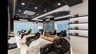 STYLISH & MODERN SALON INTERIOR DESIGN | TONY & GUY | BLACK & WHITE CONCEPT IDEA