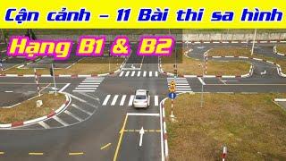 Chi tiết 11 bài thi sa hình sát hạch lái xe ôtô hạng B1, B2 - Thành Công Tiến Bộ Hải Vân An Cư