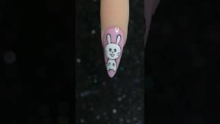 Cute Bunny Nail #shorts #nailart #bunny