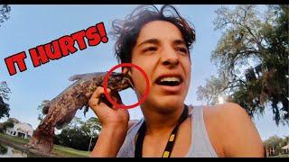 I Didn't Know Catfish Could BITE THIS HARD!!! (Carp Fishing and Snake Catching.)