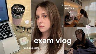 EXAM VLOG  intense studying, 8hr library day, productive exam prep, 6am study routine