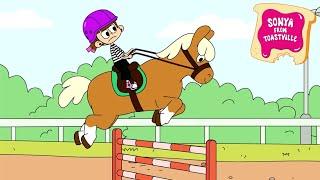 Horse riding or programming club? | Sonya from Toastville | New animated series for kids