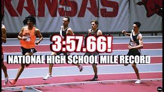 Hobbs Kessler Breaks Indoor HS NATIONAL RECORD 1 Mile Run - 3:57.66!