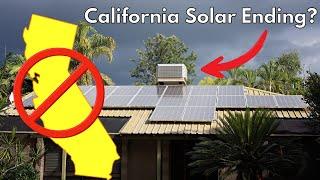 URGENT: California Removing Rooftop Solar Program in 2023