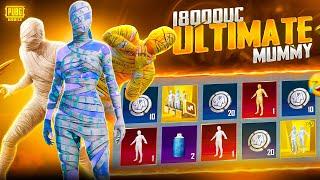 18000 UC - ultimate mummy suit crate opening || PUBG MOBILE