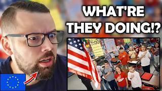 European Reacts to Weird Things Americans Do!