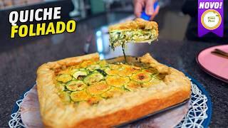 COMO FAZER UM QUICHE COM MASSA FOLHADA!     #1185