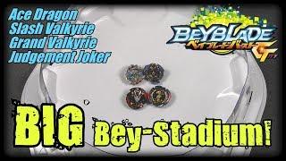 BIG BEY-STADIUM BATTLE #1 | Beyblade Burst GT ベイブレードバースト ガチ