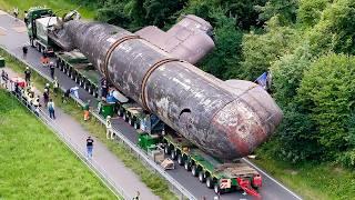 Submarine Heavy Haulage: U17 Squeezes Through Narrow Streets - Part 3