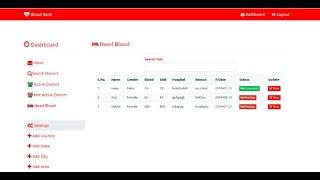 BLOODBANK MANAGING SYSTEM IN PHP WITH SOURCE CODE