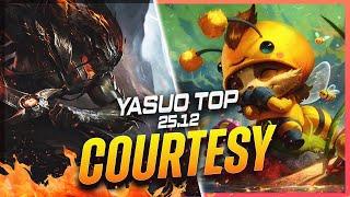 Courtesy - Yasuo vs Teemo TOP Patch 25.12 - Yasuo Gameplay