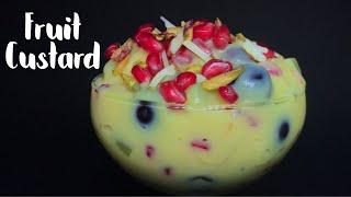 FRUIT CUSTARD RECIPE | FRUIT SALAD | தமிழ் | हिंदी | Sugar and Spice Cooking