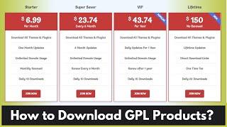 How to download a product on Real GPL Website?