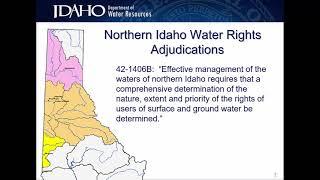 1   The Palouse River Basin Adjudication PRBA – Background and Review