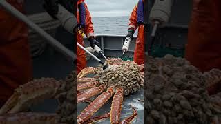 Giant snow crab covered in barnacles needs help