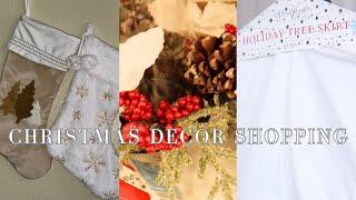 CHRISTMAS DECOR SHOPPING + HAUL 2024 | NEUTRAL DECOR | Saunders Family