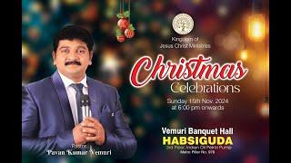 KJCM Christmas Celebrations | 15 Dec 2024 | Rev. Pavan Kumar Vemuri | Sis. Manasa Pavan Kumar