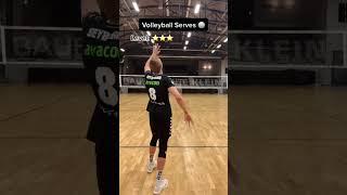 Volleyball Serves from easy to difficult  #shorts #volleyball