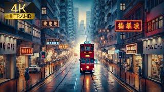 Taking a Ding Ding tram ride around HongKong