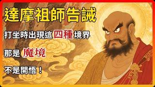 達摩祖師告誡：打坐時出現這四種「境界」，那是魔境，不是開悟！#佛教 #佛教故事 #佛法智慧 #修行 #開悟