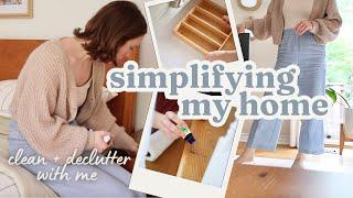 SIMPLIFYING My Home  Declutter, clean & organize messy spots with me