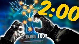 Don't WASTE YOUR Time!! Alteration to 100 in 2 MINUTES!! 2024 Skyrim Anniversary Edition