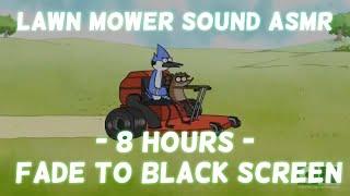 Lawn Mower Sounds for Sleep BLACK SCREEN (8 HOURS) | Mowing The Lawn for Relaxing Sleep