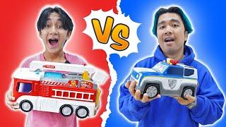 Mobil Pemadam Kebakaran VS Mobil Polisi  - Superduper Ziyan