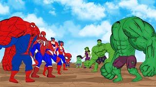 Evolution of HULK Family vs Evolution of SPIDER-MAN Family : Returning From The Dead SECRET