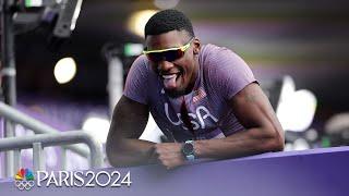 Fred Kerley shows patience while coasting into men's 100m semifinal | Paris Olympics | NBC Sports