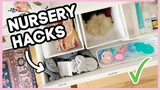 NURSERY HACKS EVERY MOM SHOULD KNOW | + Nursery Organization and Storage Ideas