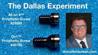 The Dallas Experiment - Comparison of Screw Torque ON1 vs All on 4