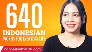 640 Indonesian Words for Everyday Life - Basic Vocabulary #32