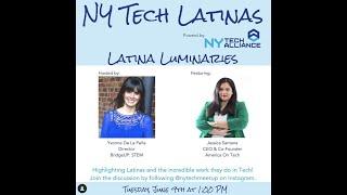 Latina Luminaries: Jessica Santana, CEO of America On Tech | NY Tech Alliance