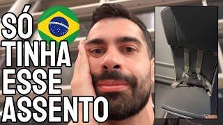 DEZ HORAS DE OVO NA TÁBUA! O único assento que sobrou pra voltar do Brasil