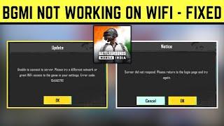 Bgmi not working on wifi | Bgmi wifi se nahi chal raha | Bgmi wifi problem | Bgmi 2.5 not working