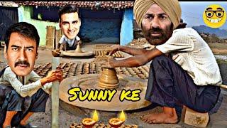 Sunny ke Diwali ke Diye || Akshay Sunny Comedy video || MKG Comedy Kira