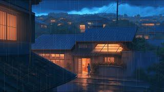 Osaka Nighttime Lofi ~ Rain & Lofi Ambience  No Copyright Lofi Beats ~ Chill Lo-fi Hip hop Music