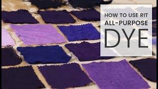 How to Dye Fabric: Rit All-Purpose Dye