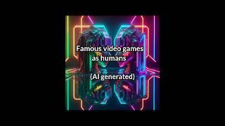 famous video games as humans AI generated (part-4) #ai #videogames #trending #shorts #gaming