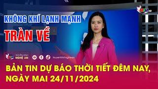 Bản tin Dự báo thời tiết đêm nay, ngày mai 24/11/2024: Không khí lạnh mạnh tràn về