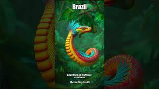 Countries as Mythical Creatures  !! #shorts #ai