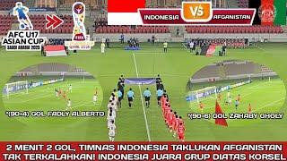ALL GOAL‼️HIGHLIGHT TIMNAS INDONESIA VS AFGANISTAN U17 | PIALA ASIA U17 2025 ARAB SAUDI