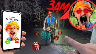 BLIPPI EXE is calling at 3am Found Evil Blippi in forest on Halloween!